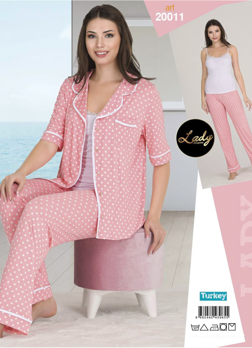 Lady 20011 Women's Pajama Set (M/L+L/XL) — Turkish textile wholesale