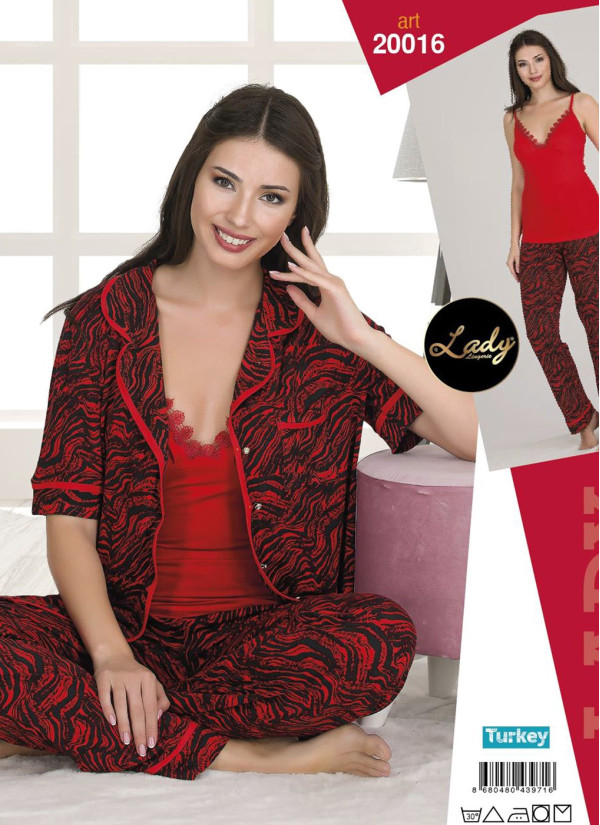 Lady 20016 Women's Pajama Set (M/L+L/XL) — wholesale from Turkey