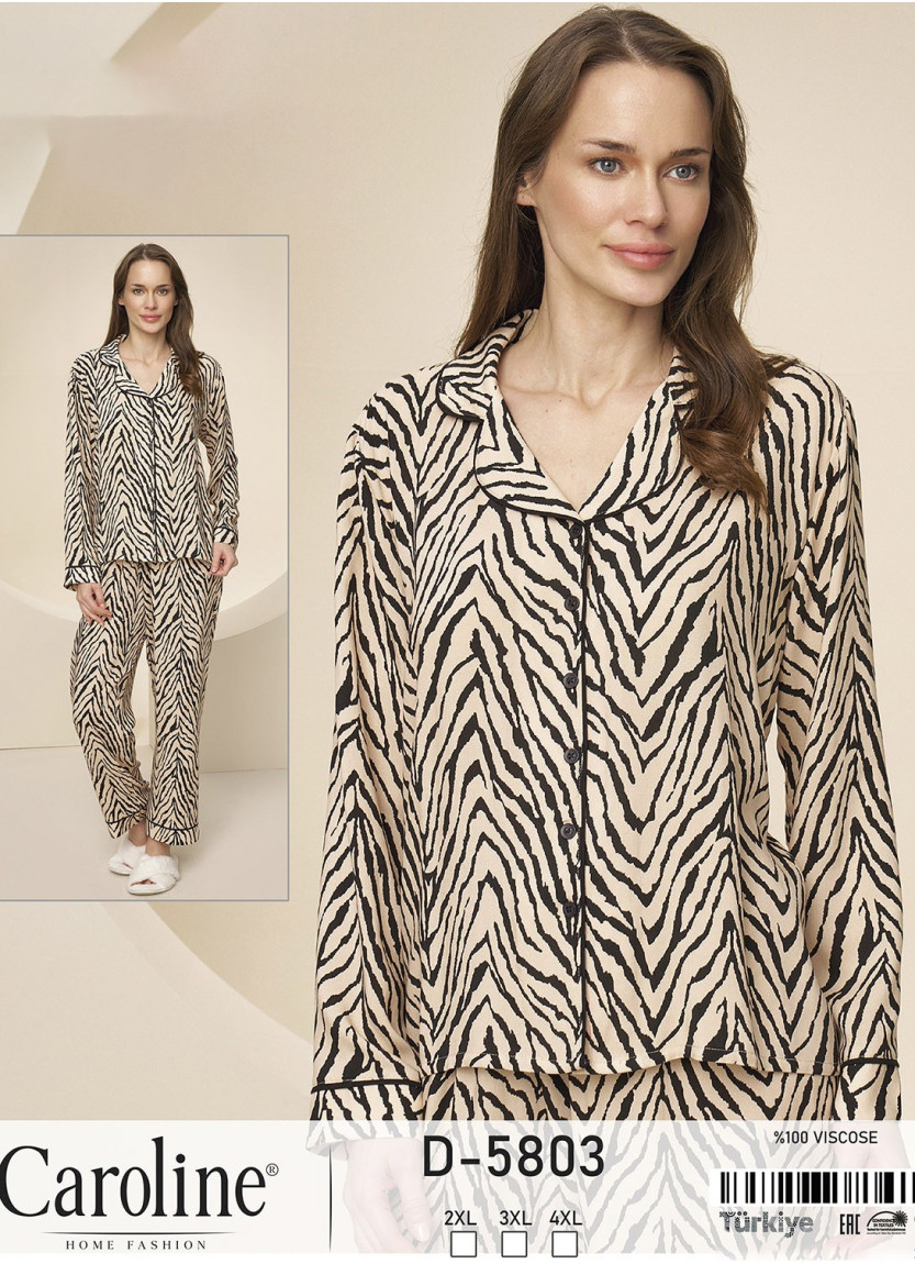 Caroline D-5803 Pants Homewear Set (2XL+3XL+4XL) — Istanbul wholesale supplier