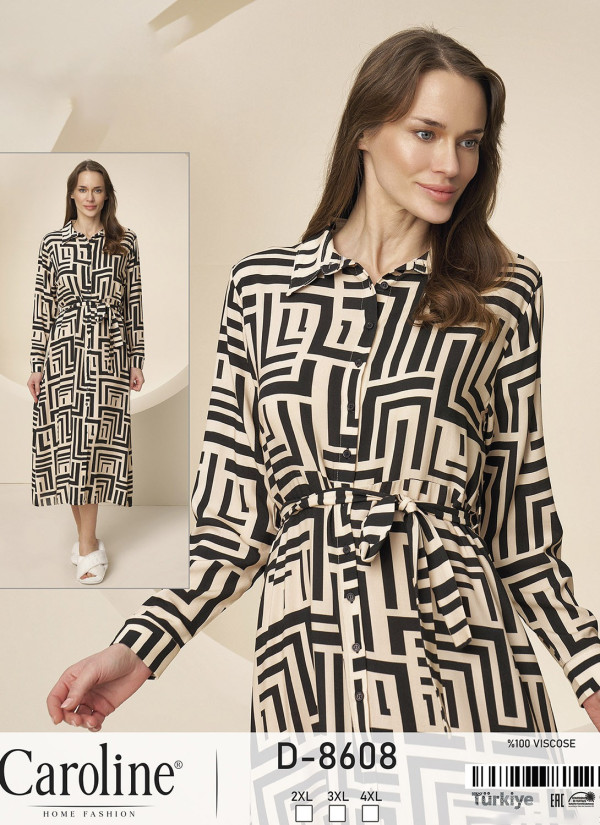 Caroline D-8608 Dress (2XL+3XL+4XL) — Istanbul wholesale supplier