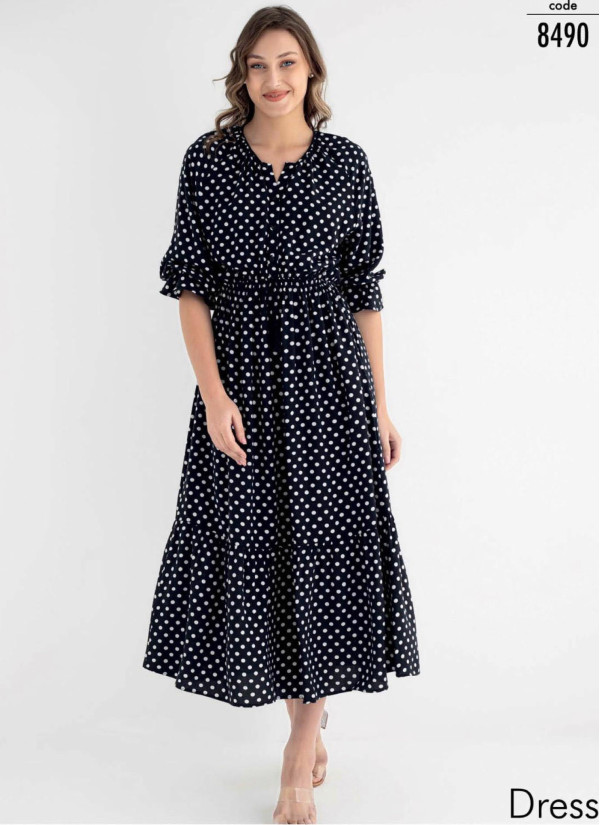 IBIZA 8490 Dress (S/M+L+XL+XXL) — direct Turkish factory supply