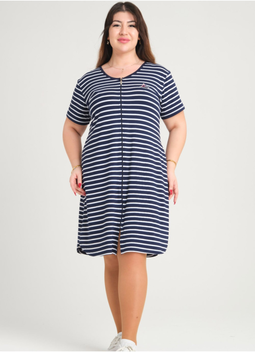 Туника (XL+2XL+3XL+4XL+5XL) JEN JEN 04262 Mavi — купить оптом из Турции