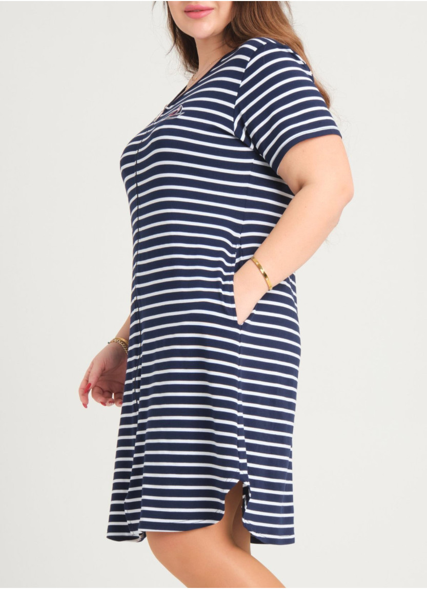 JEN 04262 Mavi Tunic (XL+2XL+3XL+4XL+5XL) — factory-direct from Turkey