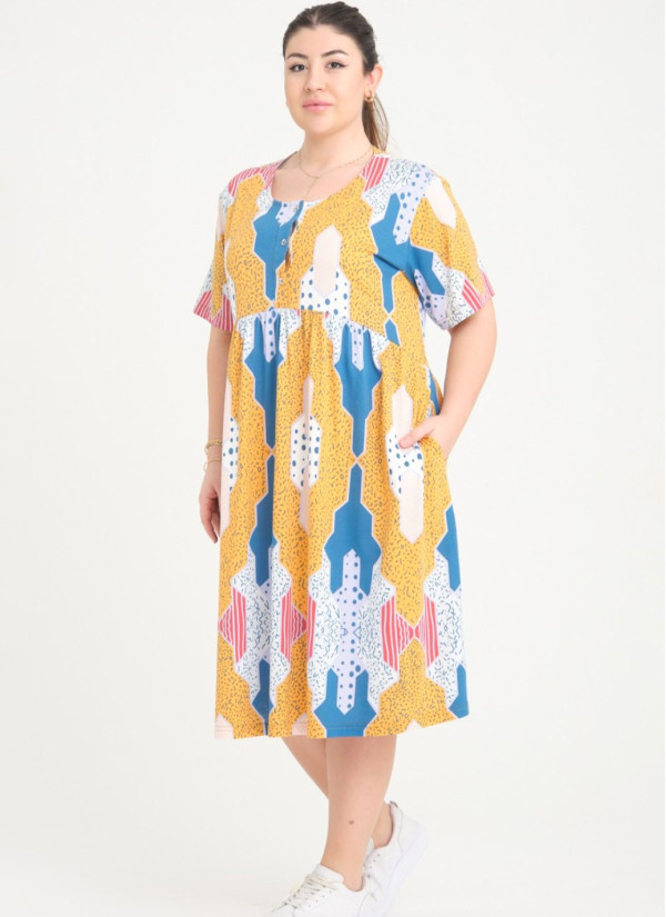 Туника (L+XL+2XL+3XL+4XL) JEN JEN 04257 — оптом от турецкой фабрики