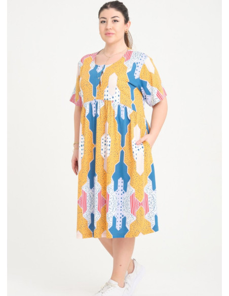 Туника (L+XL+2XL+3XL+4XL) JEN JEN 04257 — оптом от турецкой фабрики