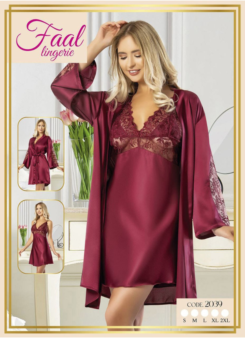 Fall 2039 Satin Women's Robe — Istanbul wholesale supplier