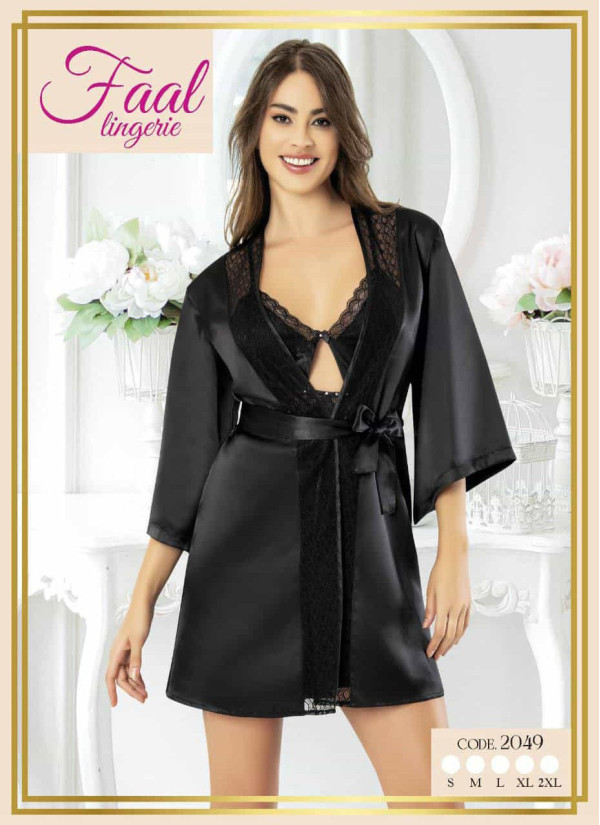 Fall 2049 Satin Women's Robe — wholesale from Turkey 2