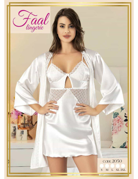 Fall 2050 Satin Women's Robe — Turkish textile wholesale