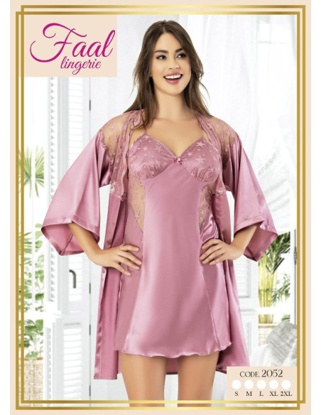 Fall 2052 Satin Women's Robe — factory-direct from Turkey