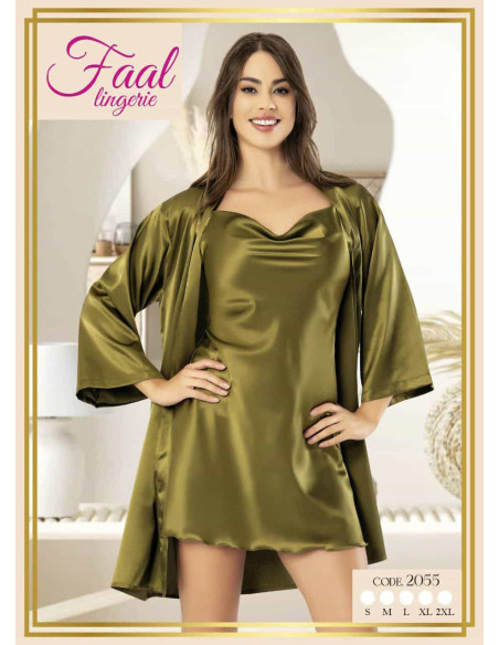 Fall 2055 Satin Women's Robe — direct Turkish factory supply