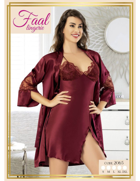 Fall 2065 Satin Women's Robe — wholesale from Turkey