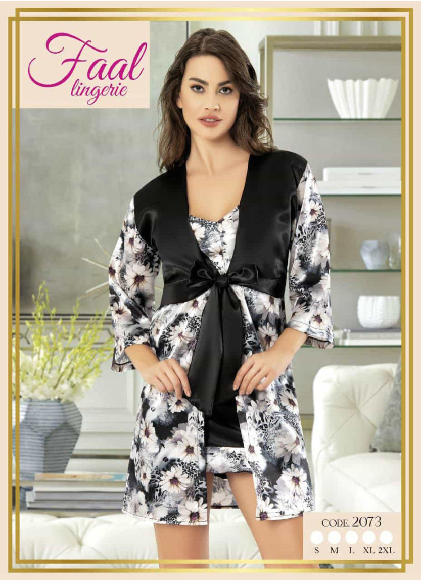Fall 2073 Satin Women's Robe — wholesale from Turkey