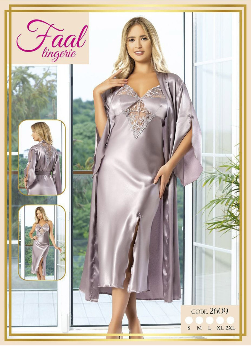 Fall 2609 Satin Women's Robe — Turkey wholesale collection