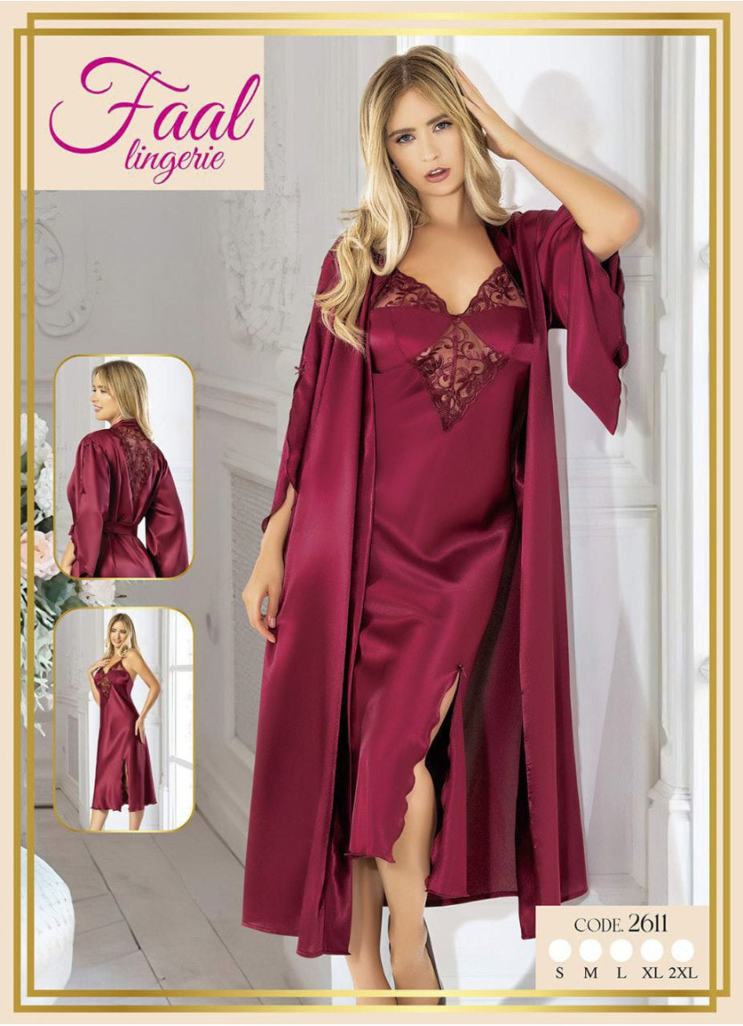 Fall 2611 Satin Women's Robe — Istanbul wholesale supplier