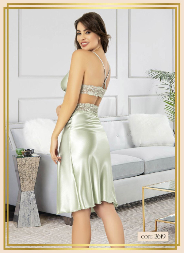 Fall 2619 Satin Women's Robe — Istanbul wholesale supplier 2