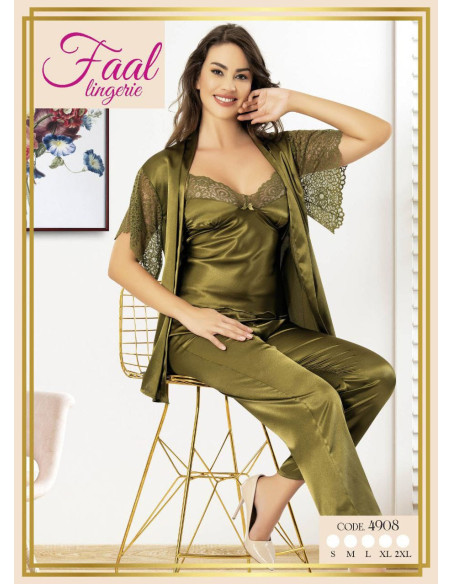Fall 4908 Satin Women's Pajama Set — wholesale for boutiques