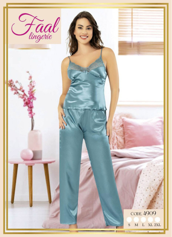 Fall 4909 Satin Women's Pajama Set — wholesale from Turkey