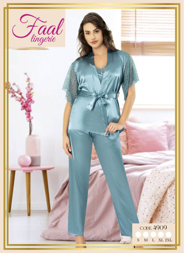 Fall 4909 Satin Women's Pajama Set — wholesale from Turkey 2