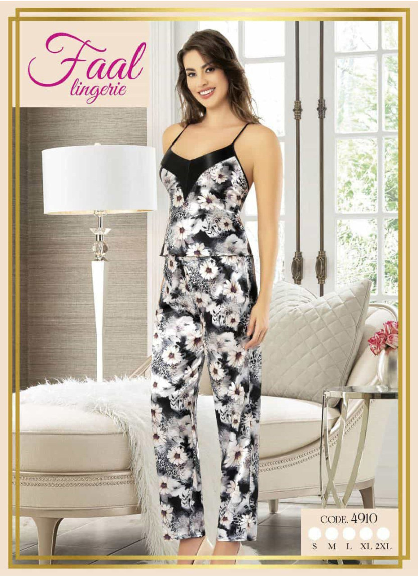 Fall 4910 Satin Women's Pajama Set — wholesale from Turkey