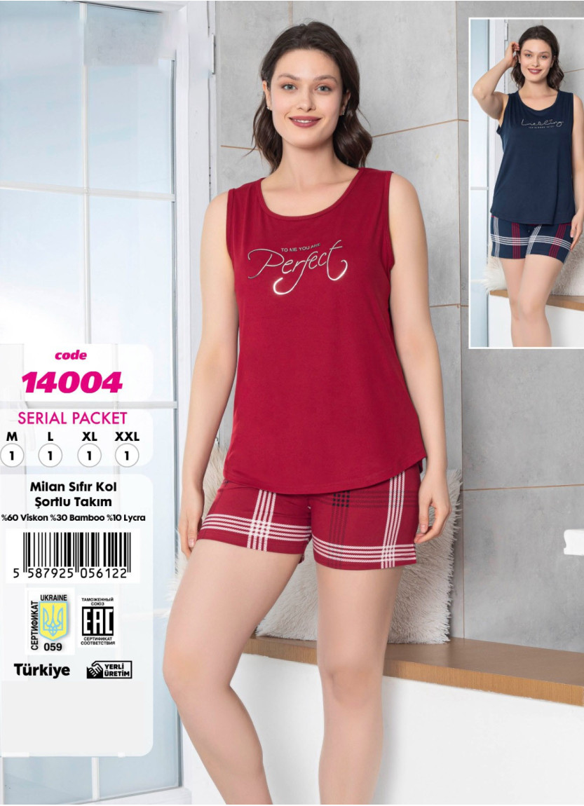 Violet 14004 Viscose Shorts Homewear Set — direct Turkish factory supply
