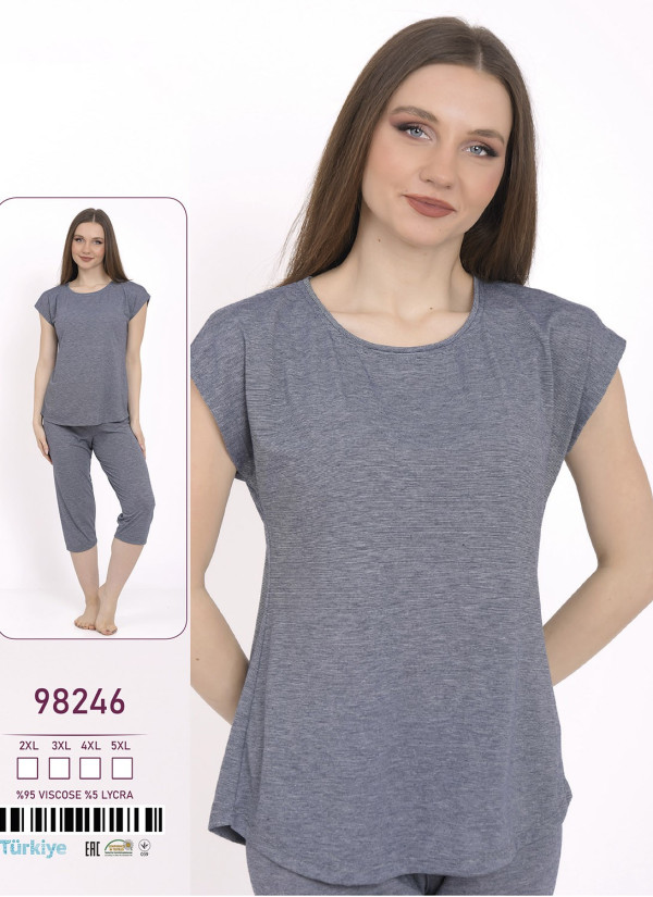 Caroline 98246 Capri Homewear Set (2XL+3XL+4XL+5XL) — wholesale for boutiques