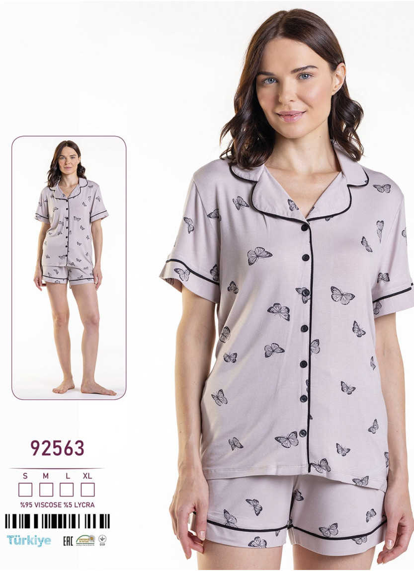 Caroline 92563 Shorts Homewear Set (S+M+L+XL) — wholesale from Turkey