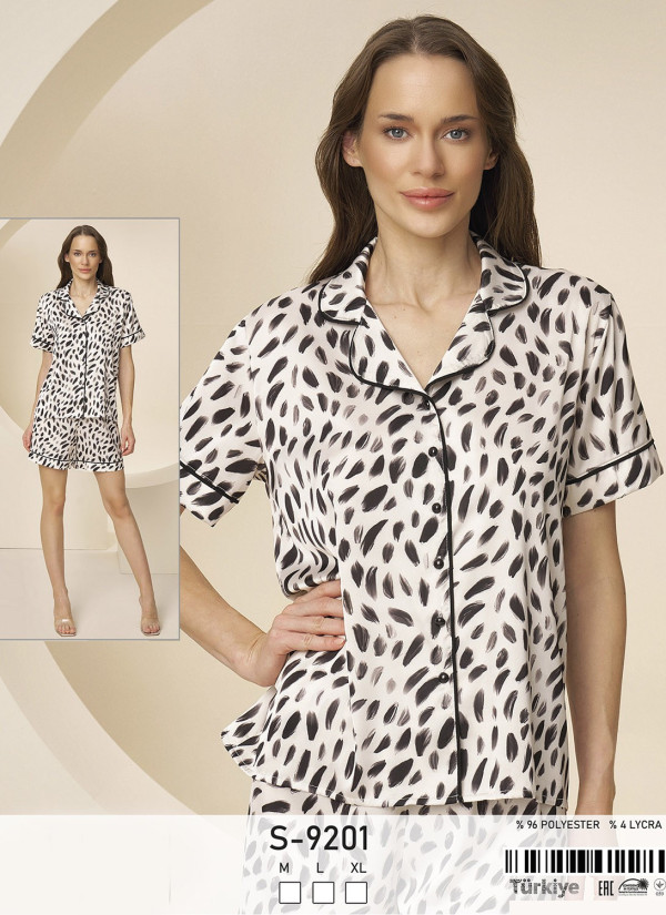 Caroline S-9201 Shorts Homewear Set (M+L+XL) — Turkish textile wholesale