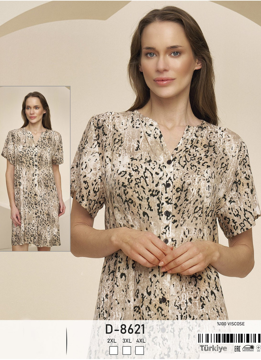 Халат Женский (2XL+3XL+4XL) Caroline Caroline D-8621 — прямые поставки из Турции