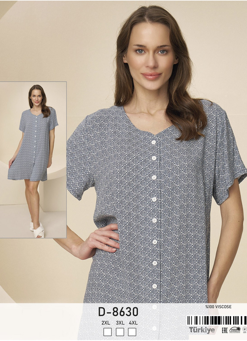 Caroline D-8630 Women's Robe (2XL+3XL+4XL) — wholesale for boutiques