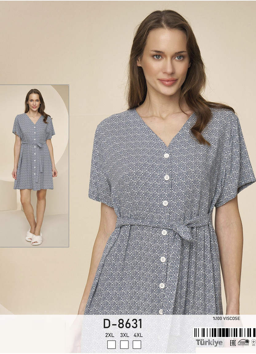 Халат Женский (2XL+3XL+4XL) Caroline Caroline D-8631 — прямые поставки из Турции