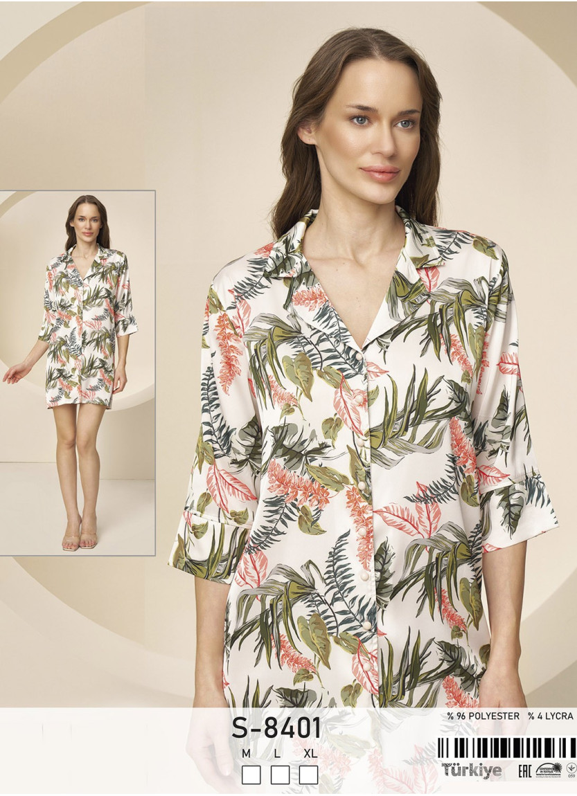 Халат Женский (M+L+XL) Caroline Caroline S-8401 — оптом от турецкой фабрики