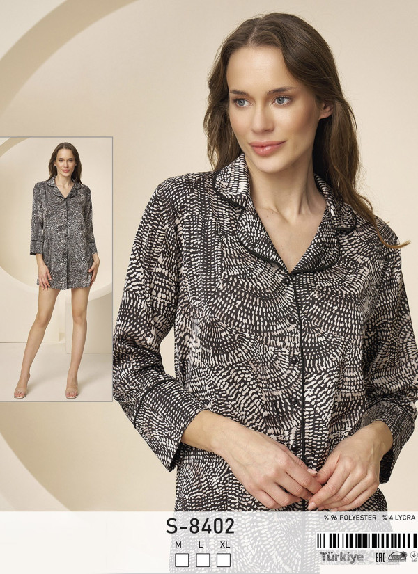 Caroline S-8402 Women's Robe (M+L+XL) — Istanbul wholesale supplier