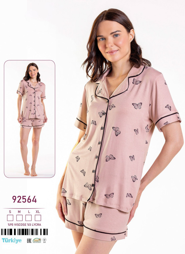 Caroline 92564 Shorts Homewear Set (S+M+L+XL) — Turkey wholesale collection