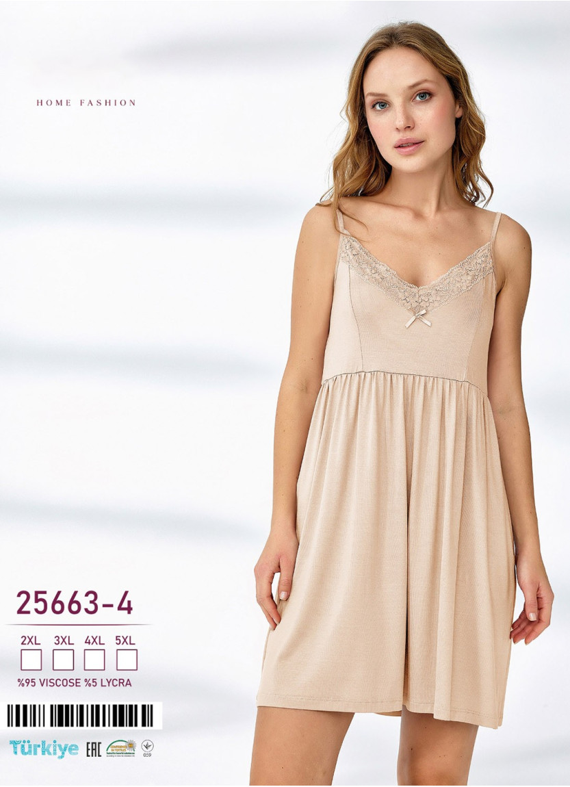 Ночная Сорочка (2XL+3XL+4XL+5XL) Caroline Caroline 25663-4 — прямые поставки из Турции