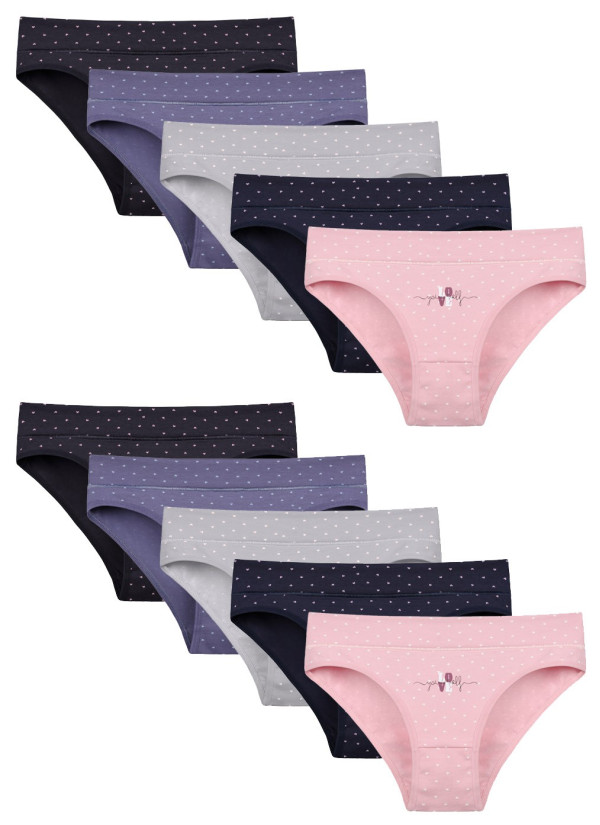 Donella 1881B8 Assorted 10-Pack Women's Briefs — Turkey wholesale collection
