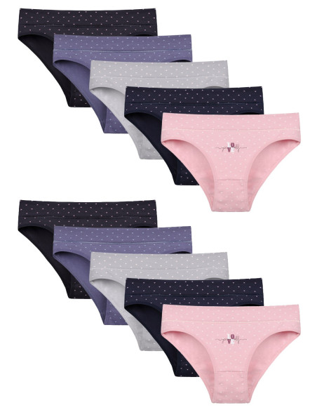 Donella 1881B8 Assorted 10-Pack Women's Briefs — Turkey wholesale collection