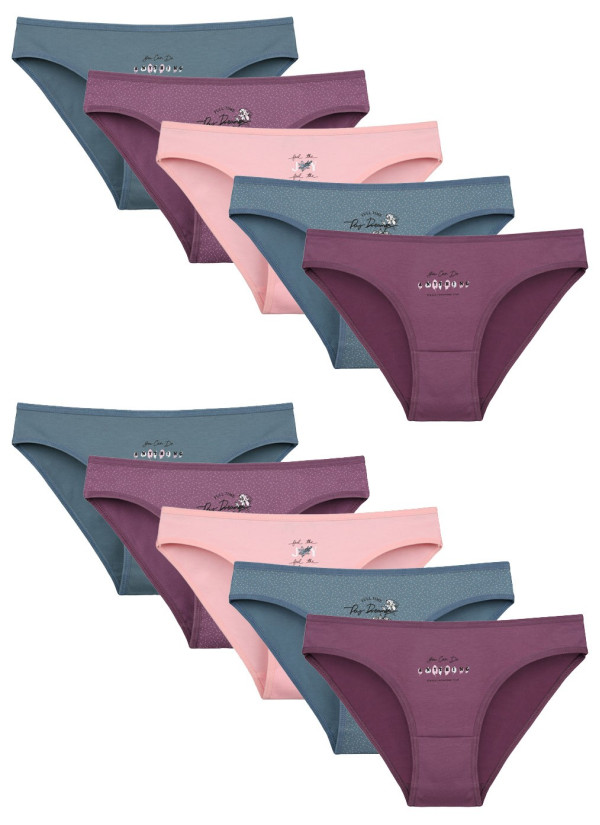 Donella 2181B11 Assorted 10-Pack Women's Briefs — Istanbul wholesale supplier