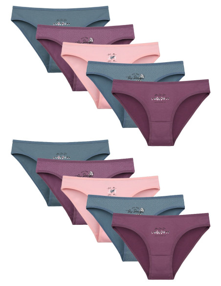 Donella 2181B11 Assorted 10-Pack Women's Briefs — Istanbul wholesale supplier