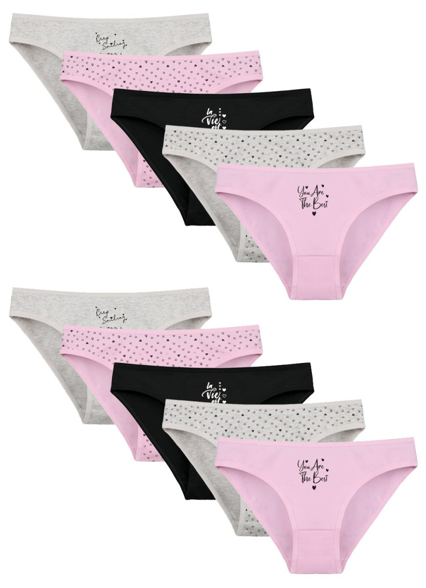 Donella 2181B19 Assorted 10-Pack Women's Briefs — factory-direct from Turkey
