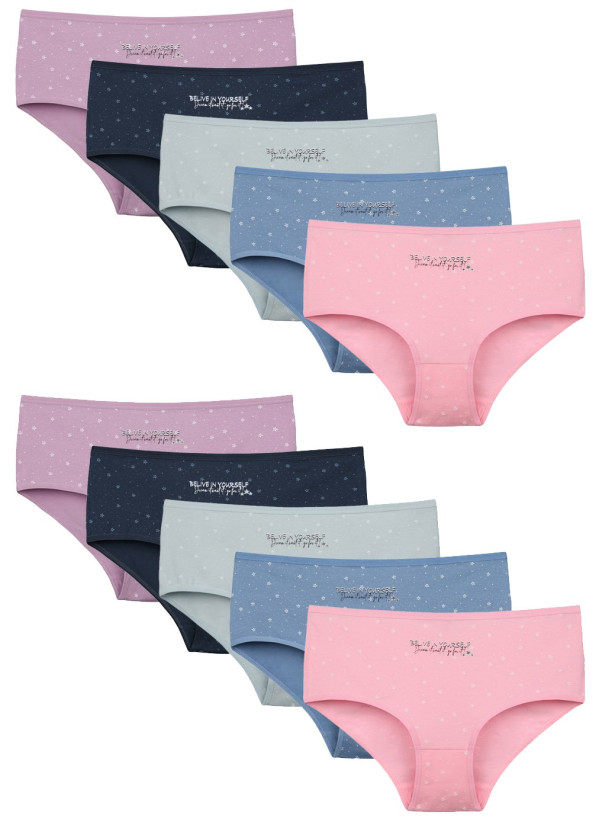 Donella 2581B21 Assorted 10-Pack Women's Briefs — Istanbul wholesale supplier