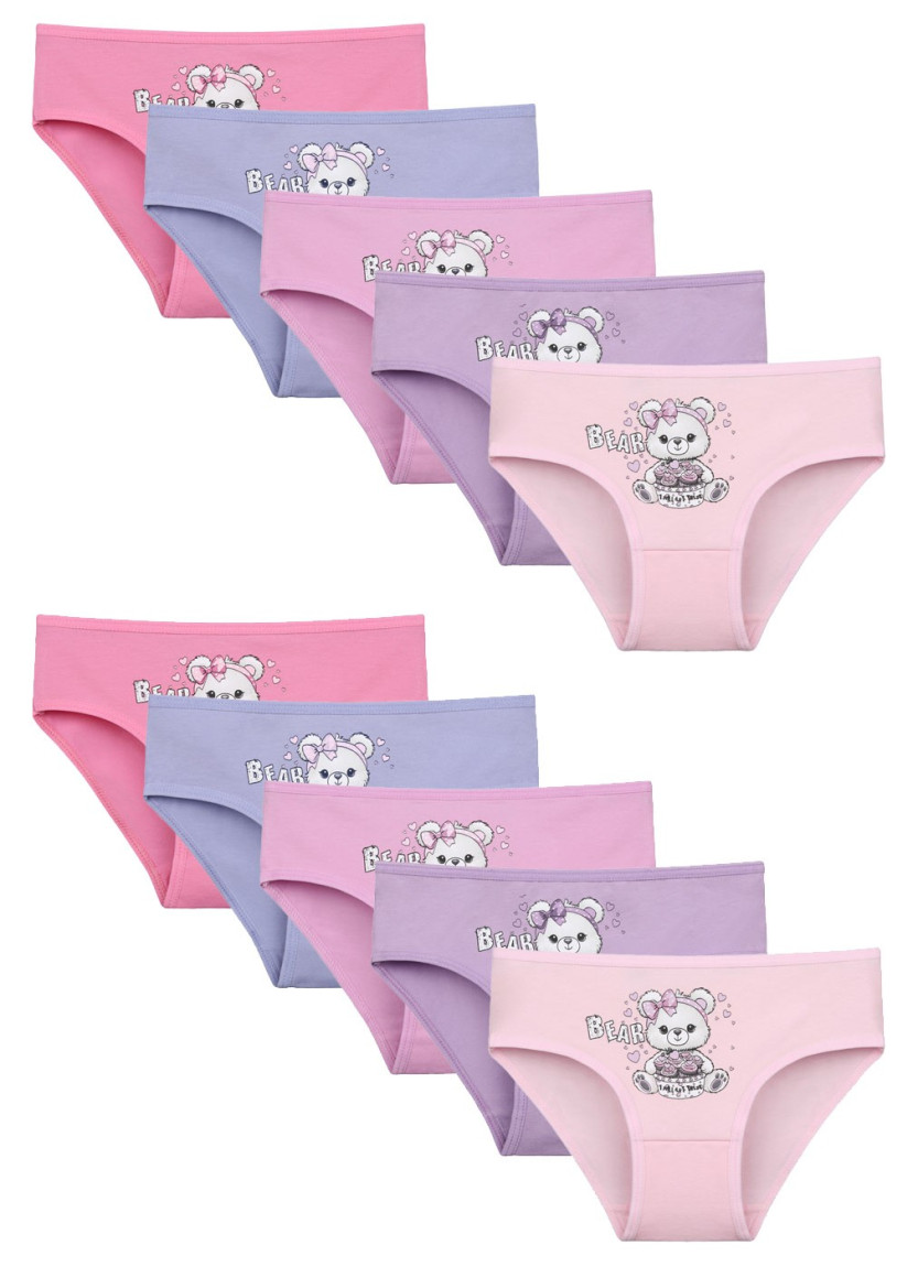 Donella 4171PB52 Assorted 10-Pack Girls' Briefs — factory-direct from Turkey