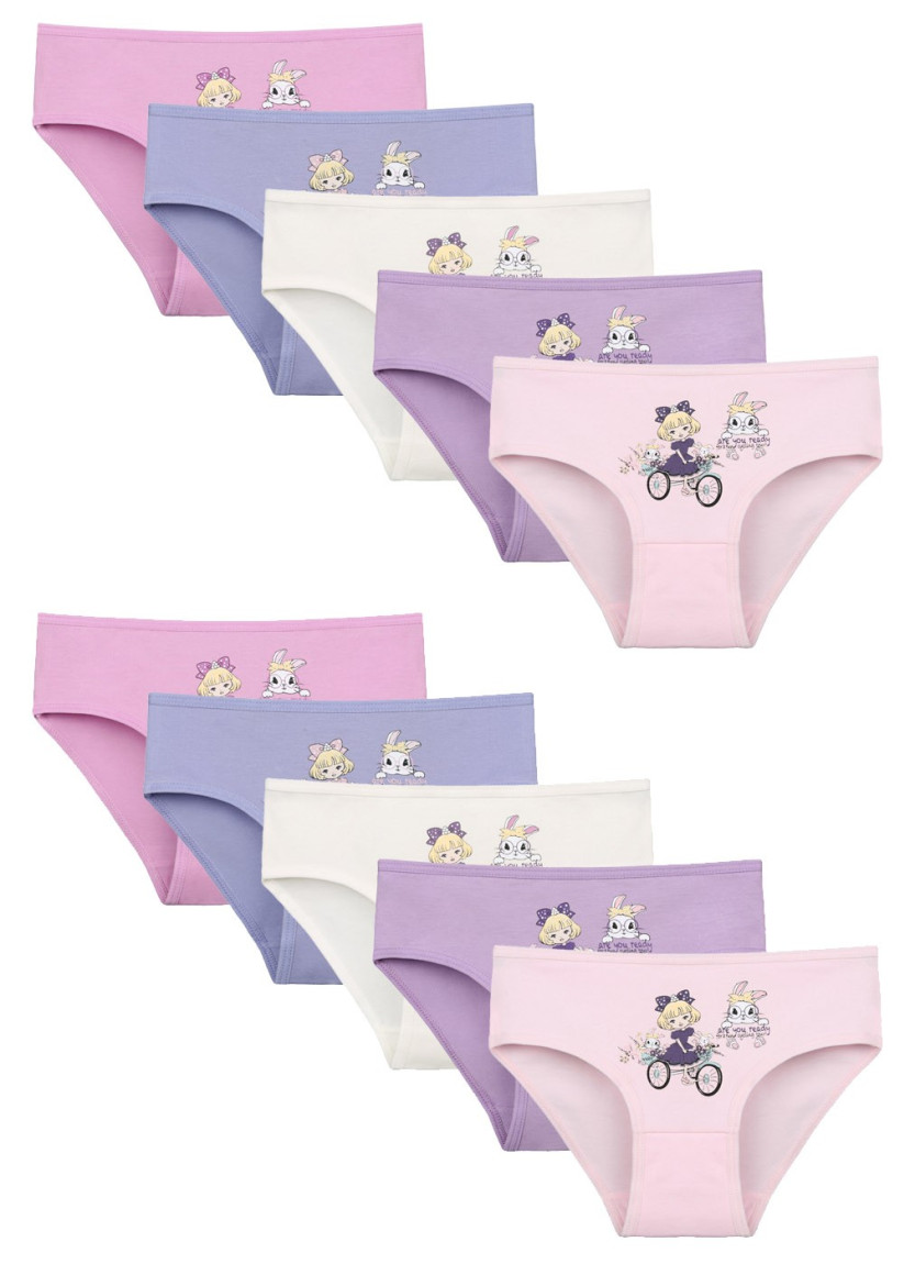 Donella 4171PB54 Assorted 10-Pack Girls' Briefs — wholesale from Turkey
