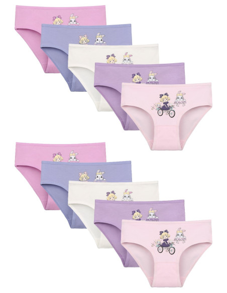 Donella 4171PB54 Assorted 10-Pack Girls' Briefs — wholesale from Turkey