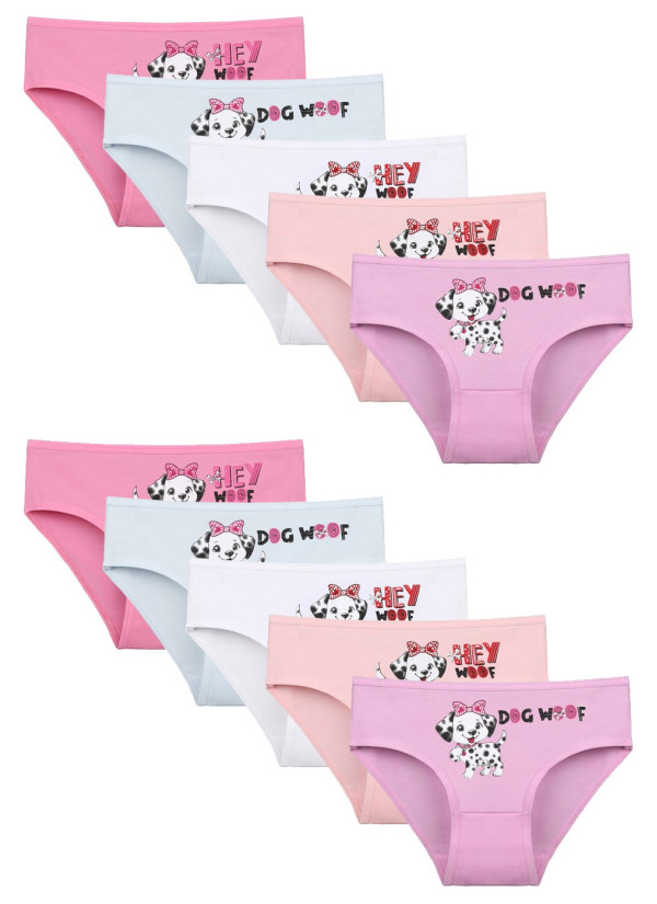 Donella 4171PB55 Assorted 10-Pack Girls' Briefs — Turkey wholesale collection