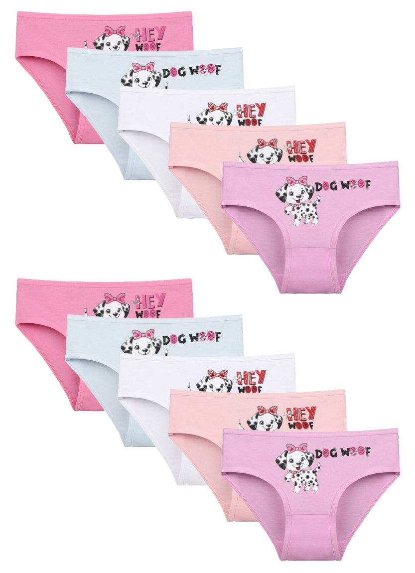 Donella 4171PB55 Assorted 10-Pack Girls' Briefs — Turkey wholesale collection