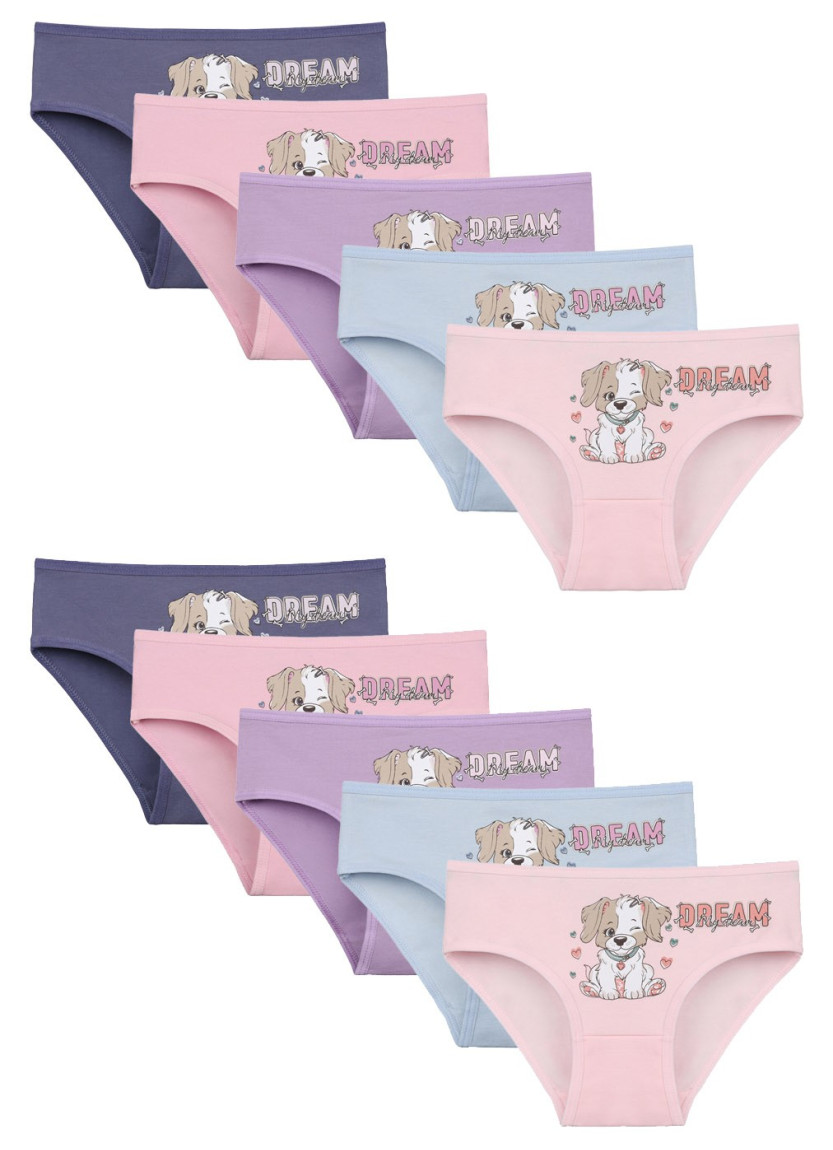 Donella 4171PB58 Assorted 10-Pack Girls' Briefs — direct Turkish factory supply