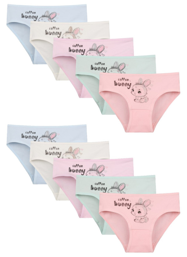 Donella 4171PB62 Assorted 10-Pack Girls' Briefs — factory-direct from Turkey
