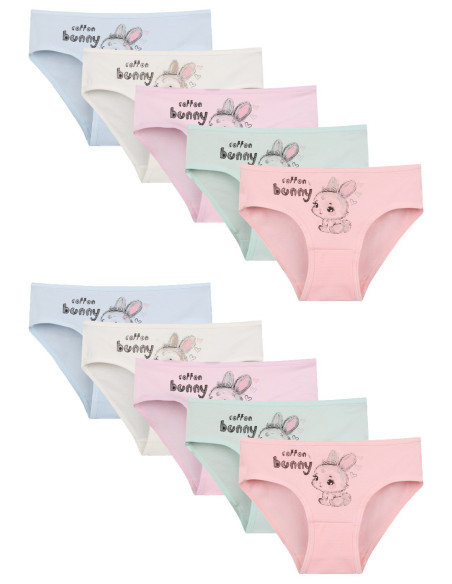 Donella 4171PB62 Assorted 10-Pack Girls' Briefs — factory-direct from Turkey