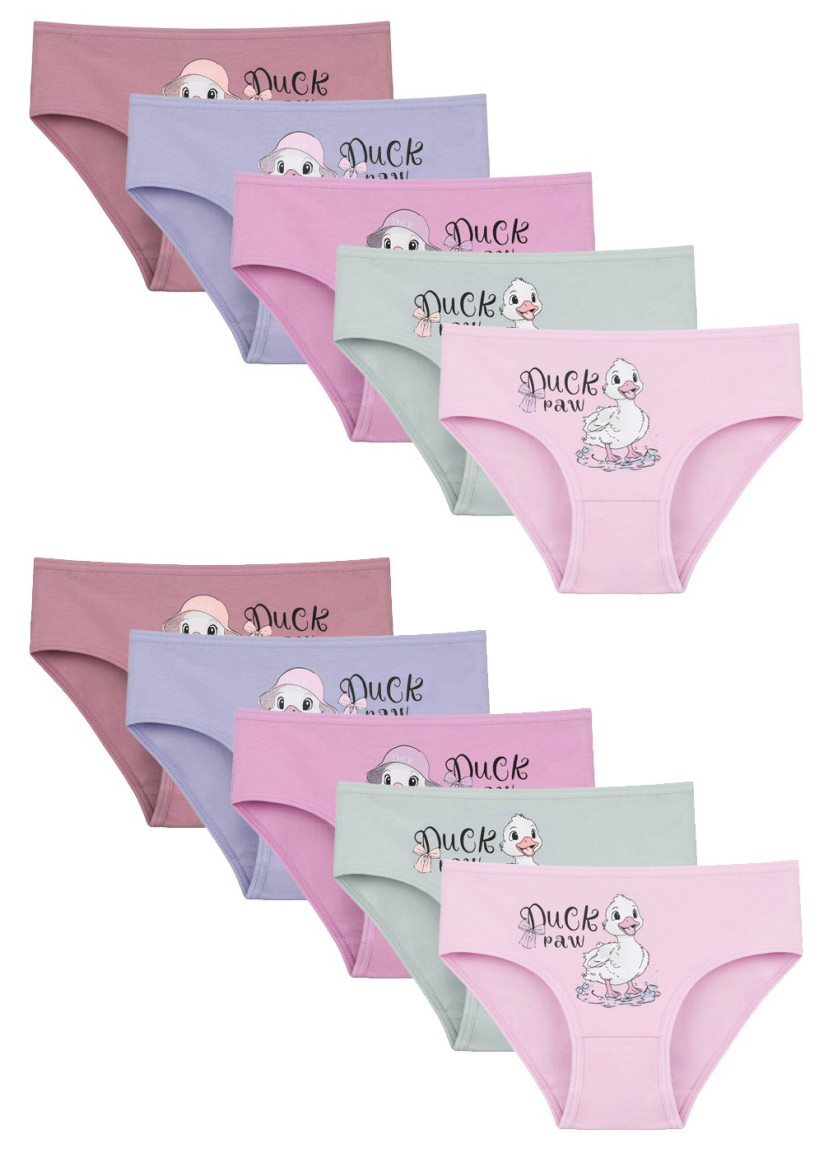 Donella 4171PB63 Assorted 10-Pack Girls' Briefs — Turkish factory wholesale