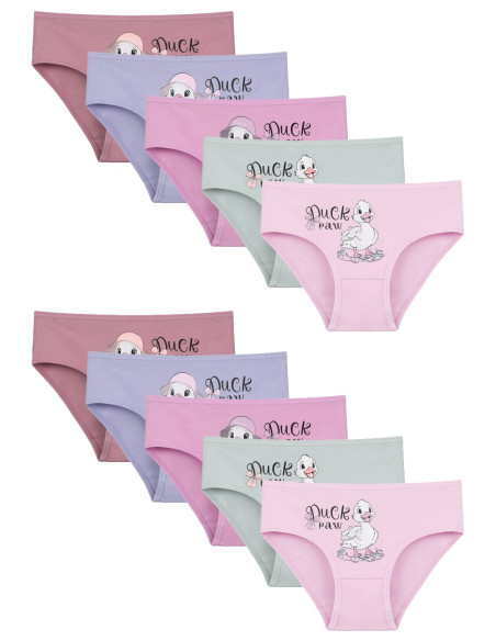 Donella 4171PB63 Assorted 10-Pack Girls' Briefs — Turkish factory wholesale